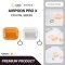 RAVAKA Crystal Series เคส AirPods Pro 3 ป้องกันรอยขีดข่วน