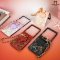 Molan Cano Paisley Card Case Flip 7 เคสหนังลายดอกไม้พร้อมสายคล้องมือ และช่องใส่บัตร
