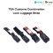 Coteci สายรัดกระเป๋าเดินทาง luggase strap TSA customs combination