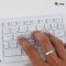 Bluetooth Folding Scissor Foot Keyboard คีย์บอร์ดไร้สาย คีย์บอร์ดบลูทูธ พับได้ รุ่น HB023S