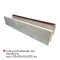 รางระบายน้ำเสริมเหล็ก มีบ่า ติดเหล็กฉาก ขนาด 25x30x10x200 ซม.