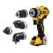 DEWALT รุ่น DCD703D2-B1 สว่านไขควงติดตั้ง Multi-Head (5 in 1) 12V Max (พร้อมแบตเตอรี่เเละแท่นชาร์จ)
