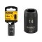 DEWALT รุ่น DT7532-QZ ลูกบ๊อกซ์ 6 เหลี่ยม แกน 1/2 นิ้ว ขนาด 14 มม.