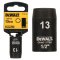DEWALT รุ่น DT7531-QZ ลูกบ๊อกซ์ 6 เหลี่ยม แกน 1/2 นิ้ว ขนาด 13 มม.