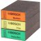 BOSCH รุ่น Pcs. : EXPERT ฟองน้ำขัดเหลี่ยมหนา (หยาบ, ละเอียด, ละเอียดมาก) - แพค 3 รหัส 2608901175