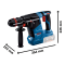 Bosch - Combo Set โปรยึดทรัพย์ สว่านโรตารี่+เครื่องเจียร์+เครื่องเป่าลม+สว่าน/ประแจกระแทกไร้สาย พร้อมแบตและแท่นชาร์จ