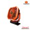 PUMPKIN พัดลม 8 นิ้ว พร้อมไฟส่องสว่าง แบบพกพา ฐานแม่เหล็ก ขาหนีบได้ (50612) รุ่น PTT-8FLP