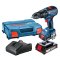 Bosch รุ่น GSB 18V-50  Brushless 2Ah  สว่านกระแทกไร้สาย 4 หุน 18V พร้อมแบตเตอรี่ 2 Ah  2 ก้อน และ แท่นชาร์จ (06019H5100)