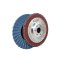 SUMO รุ่น ABFDSMHB40ST240 ใบเจียรผ้าทรายซ้อน 4" No.240 หลังแข็ง Turbo ฝาเหล็ก