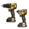 DEWALT DCK2214E2-B1 ชุดคอมโบสว่านกระแทกไร้สาย + ไขควงกระแทกไร้สาย 20V MAX. พร้อมแบตเตอรี่ POWERSTACK 1.7AH (2 ก้อน) + แท่นชาร์จเร็ว + กระเป๋าผ้า "DEWALT" ดีวอลท์