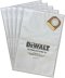 DEWALT รุ่น DCV9402-XJ ถุงเก็บฝุ่นสำหรับเครื่องดูดฝุ่น DCV586M 5 ชิ้น