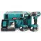 MAKITA รุ่น DLX2180J COMBO KIT สว่านและไขควง DHP484Z + DTD153Z + แบตเตอรี่ 18V 3Ah x2, DC18RC