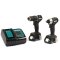 MAKITA รุ่น DLX2414X7B COMBO KIT สว่านและไขควง DDF487Z + DTD157Z + แบตเตอรี่ 18V 1.5Ah x2, DC18SD