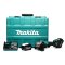 MAKITA รุ่น GA037GT201  ชุดเซ็ทเครื่องเจียไร้สาย 40 Vmax ขนาด 7 นิ้ว ความเร็วรอบตัวเปล่า 7,800 รอบ/นาที 40V 5Ah (F) x2, DC40RA