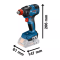 Bosch - Combo Set โปร 5 เทวดา สว่านกระแทก+เครื่องเจียร์+เครื่องเป่าลม+ไขควงกระแทก+ประแจกระแทกไร้สาย พร้อมแบตและแท่นชาร์จ