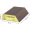 BOSCH รุ่น (P240-320) (Fine) - 50 Pcs. : EXPERT ฟองน้ำขัดรูปโค้ง ละเอียด รหัส 2608901168