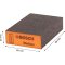 BOSCH รุ่น (P180-240) (Medium) - 50 Pcs. : EXPERT ฟองน้ำขัดเหลี่ยมหนา หยาบ รหัส 2608901169