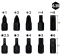 Vessel รุ่น TD-25B ไขควงฟรีขันที่แคบ +1,+2,+3,-4,-6 x 18mm. และ H2.5,3,4,5,6 x 18mm. (งอ)