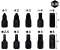 Vessel รุ่น TD-BS23 ชุดดอกไขควงหรือลูกบ๊อกขนาด +1,+2,+3,-4,-6x18mm. และ H2.5,3,4,5,6x18mm.