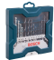 Bosch รุ่น 2607017504 15-piece Mini-X-Blue Line mixed set ชุดดอกสว่านเจาะปูน/โลหะ/ไม้ Bosch Mini X-line 15 ชิ้น รหัส 2607017504
