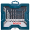 Bosch รุ่น 2607017504 15-piece Mini-X-Blue Line mixed set ชุดดอกสว่านเจาะปูน/โลหะ/ไม้ Bosch Mini X-line 15 ชิ้น รหัส 2607017504