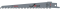 BOSCH รุ่น  S644D 2PC ใบเลื่อย เซเบอร์ซอว์ รหัส 2608650614