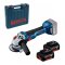 Bosch รุ่น GWS 18V-10 เครื่องเจียร์ 4" 18V Brushless motor พร้อม แบตเตอรี่ ขนาด 5.0 Ah  2 ก้อน (06019J40K1)