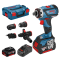 Bosch รุ่น GSR 18V-60 FC  สว่านไขควงแบตเตอรี่ 18 V แบตเตอร์รี่ขนาด 5.0 Ah  2 ก้อน หัวถอดเปลี่ยนได้ (06019G7100)