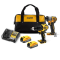 DEWALT DCK2214E2-B1 ชุดคอมโบสว่านกระแทกไร้สาย + ไขควงกระแทกไร้สาย 20V MAX. พร้อมแบตเตอรี่ POWERSTACK 1.7AH (2 ก้อน) + แท่นชาร์จเร็ว + กระเป๋าผ้า "DEWALT" ดีวอลท์