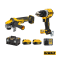 DEWALT รุ่น DCK2216P2T-B1 ชุดคอมโบสว่านกระแทกและเครื่องเจียรไร้สายไร้แปรงถ่าน 20V Max (DCD805+DCG409) พร้อมแบตเตอรี่ 5AH*2 กล่อง TSTAK