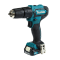 MAKITA  HP333DWYE สว่านกระแทกไร้สาย 12 โวลต์ (3/8 นิ้ว) (แบตเตอรี่ 1.5Ah x 2 + แท่นชาราร์จ)