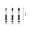 Bosch รุ่น 2608522491 ดอกไขควง สีดำ Impact Control PH1/2/3 Power Bits (แพ็ค 3 ชิ้น)