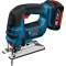 BOSCH GST 18 V-LI B Professional Cordless Jigsaw with 2x5.0Ah Batteries and Charger - เครื่องเลื่อยจิ๊กซอว์ไร้สาย ใช้แบตเตอรี่ Li-Ion 18 โวลท์ พร้อมแบตเตอรี่ 18V. 5.0Ah x 2 ก้อน แท่นชาร์จ และกล่อง L-Boxx- 06015A6103