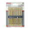 Bosch ดอกไขควง สีทอง PH 2-110 มม. 10 ชิ้น (2608521043)