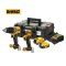 DEWALT รุ่น DCK2050P1E1T-B1 ชุดคอมโบสว่านกระแทกและไขควงกระแทกไร้สายไร้แปรงถ่าน 20V Max พร้อมแบตเตอรี่ Powerstack1.7AH และแบตเตอรี่ 5AH และกล่อง TSTAK
