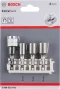 Bosch รุ่น 2608522418 บล็อกไขควง PICK & CLICK EXTRA HARD ขนาด 6/8/10 มม แพค UNIVERSAL HOLDER 4 ชิ้น