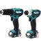 MAKITA CLX228X1 COMBO KIT 12V MAX สว่าน HP333DZ + สว่านไขควง TD110DZ พร้อมกล่อง แบตเตอรี่1.5Ah x2และแท่นชาร์จ