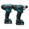 MAKITA CLX224X1 COMBO KIT 12V MAX  สว่าน DF333DZ + สว่านไขควง TD110DZ พร้อมกล่อง รวมแบตเตอรี่ - แท่นชาร์จ