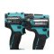 MAKITA CLX228X1 COMBO KIT 12V MAX สว่าน HP333DZ + สว่านไขควง TD110DZ พร้อมกล่อง แบตเตอรี่1.5Ah x2และแท่นชาร์จ