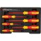 Bosch - รุ่น 1600A02NF7 ชุดไขควงกันไฟ VDE 7 ชิ้น SL2.5/3.5/5.5//6.5PH1/PH2 และไขควงวัดไฟ SL3 VDE Screwdriver Set SL/PH 7 pc