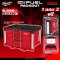 Milwaukee - PACKOUT 3 ลิ้นชัก Multi Depth 48-22-8447 แถมฟรี ไฟส่องพื้นที่ รุ่น M12PAL-0 + ชุดดอกไขควง 32 ชิ้น