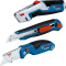 Bosch - รุ่น 1600A027M4 - 3pcs knives set ชุด มีดคัตเตอร์ + มีดพับ + มีดอเนกประสงค์ รหัส 1600A027M4