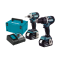 MAKITA DLX2315J COMBO ชุดไขควงกระแทก DTD171 +  สว่านกระแทก DHP484 พร้อมแท่นชาร์จ และแบตเตอรี่ 18 V. 3.0Ah 2 ก้อน