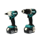 MAKITA  DLX2417J COMBO  ไขควงกระแทก DTD156Z + สว่านกระแทก DHP484Z 18V.