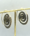 Brass Spiral Dot work Tribal Ethnic Earrings