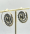 Spiral Tribal Brass Unique Hoop Earring