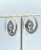 Unique Spiral Brass Hoop Earrings