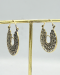 Mandala Tribal Hoop Brass Earrings