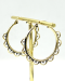 Gypsy Boho Brass Hoops Earrings