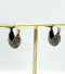 Dot Round Basket Hoop Earrings